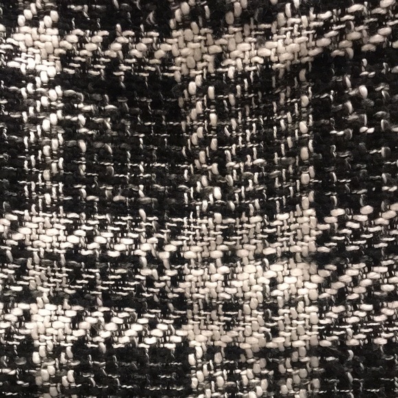 Vintage Ann Taylor Plaid Skirt, Black & White - Picture 2 of 7